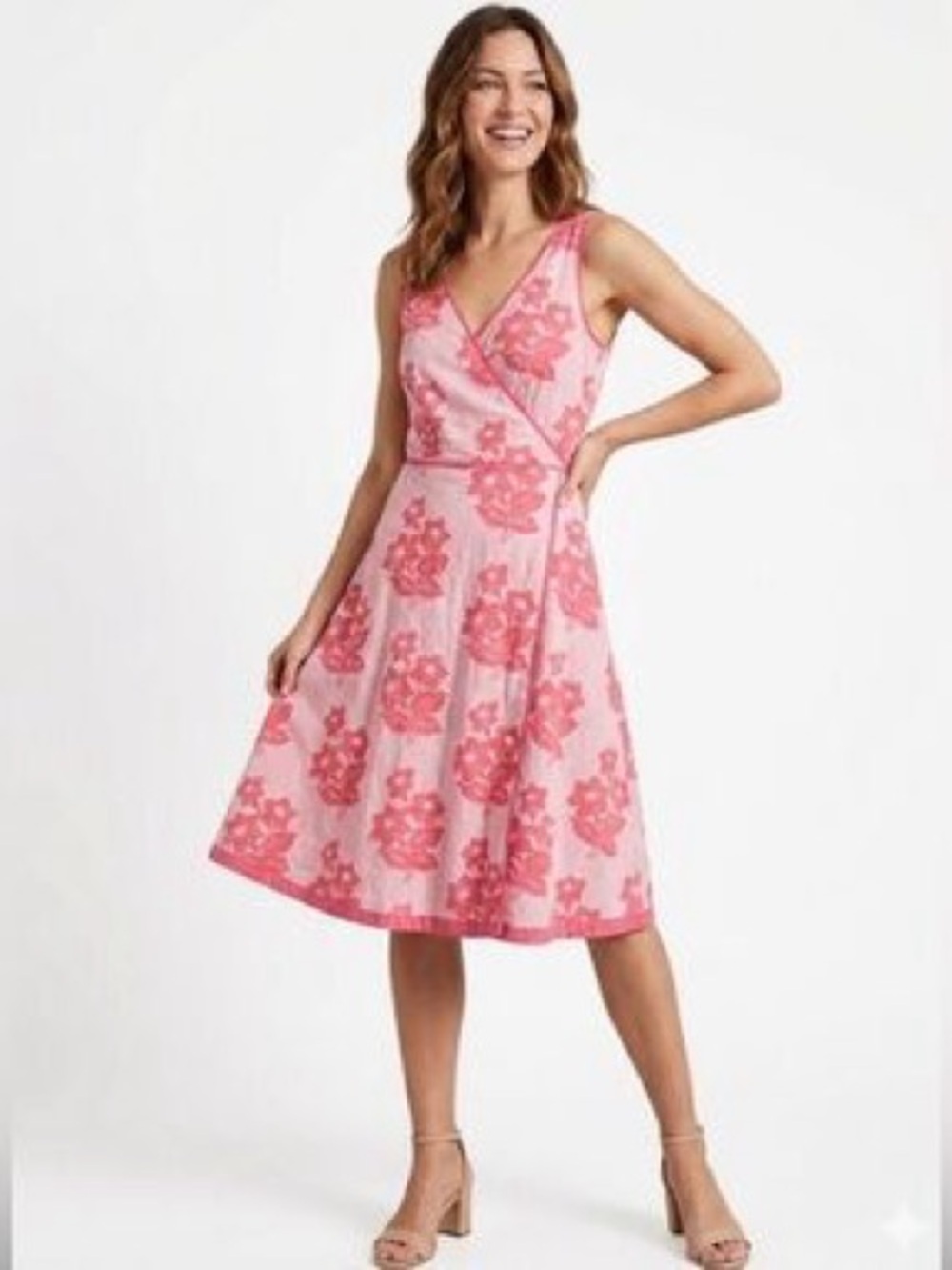 Boden Pink Floral  Sundress